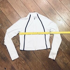 Athleta Salutation White Zip-Up Women's Jacket. Size Medium. Like new.